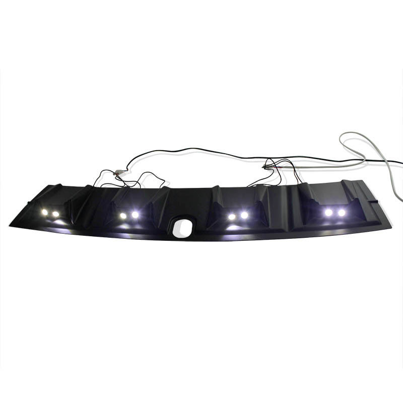 4x4 Car Accessories With Led Light Matte Black Top Cover Front Car Roof Spoiler