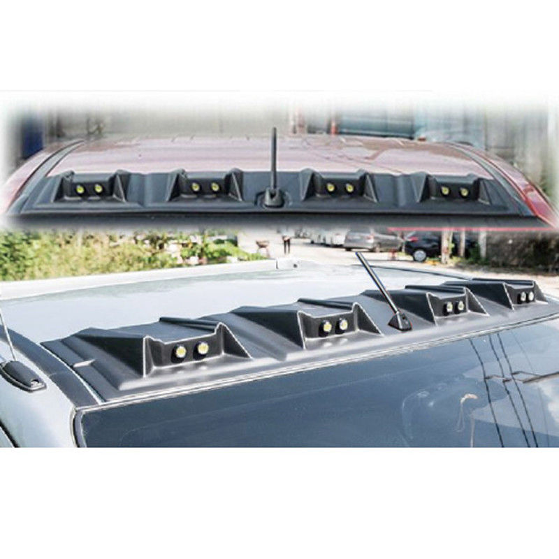 Matte Black Top Cover Front Car Spoiler Light For MItsubishi Triton L200 2019 2020 202
