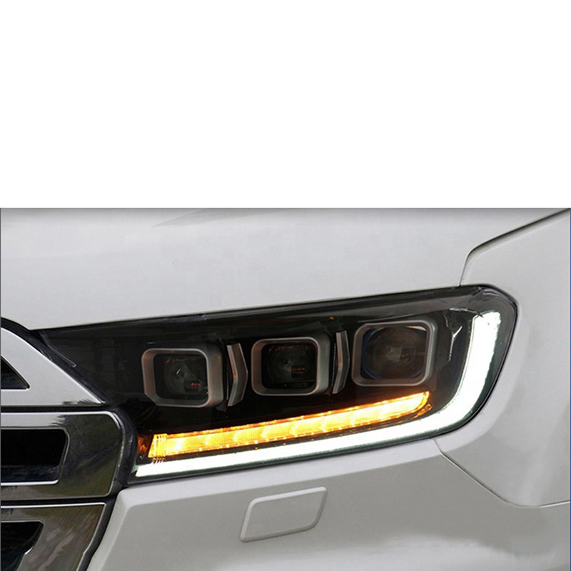 LED 3 Lens Ford Ranger Headlight With Streamer 0.13CBM Volume