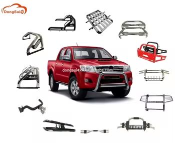 Передний бампер Bull Bar для пикапа Dongsui Original Factory, прочный, защита от оленей для Toyota Hilux Vigo Revo Rocco Nissan NP300 Navara Isuzu Mitsubishi Volkswagen Ford F150 Raptor Ranger