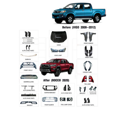 Подъем 2012 Виго к Hilux Rocco 2021 аксессуар тела автомобиля 4x4
