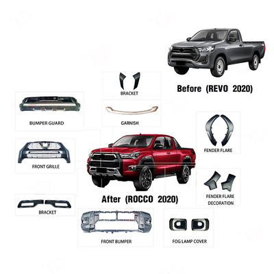 Бампер Rocco 2020 оптового черного автомобиля изготовителя OEM передний 2021 наборов тела подтяжки лица