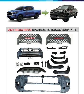 Бампер автомобиля PP передний задний для подъема Тойота Hilux Revo Rocco 16-19 до 2021