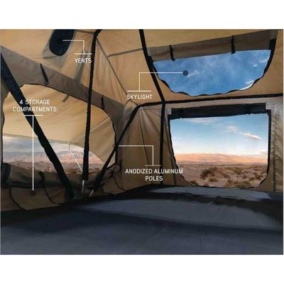 крыши крыши раковины автомобиля Suv Rainproof перемещения ткани 4x4 алюминиевого располагаясь лагерем шатер мягкой верхний с окном в крыше